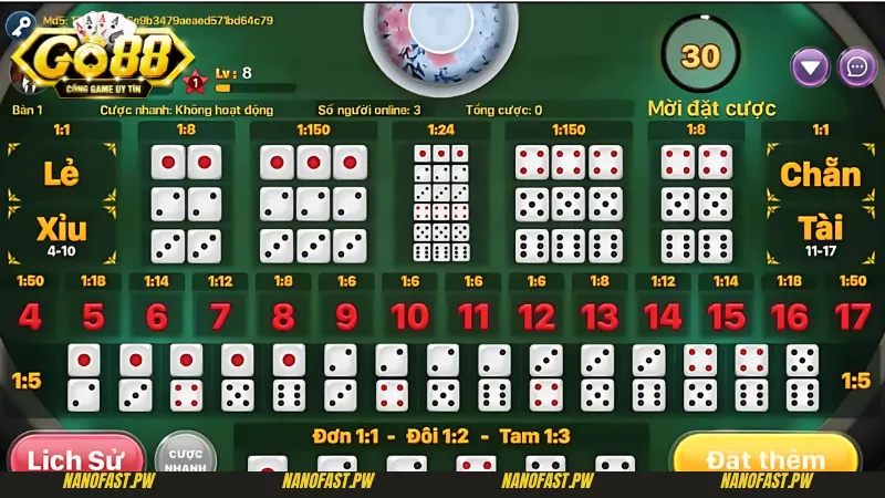 Tài Xỉu Go88 - Luật chơi đơn giản, trả thưởng cao 9 Đăng ký hướng dẫn cách chơi Tài xỉu Go88