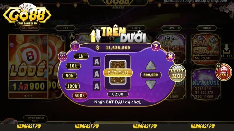 Trên Dưới Go88 - Hướng Dẫn Cách Chơi Ăn Sạch Tiền Nhà Cái 6 Đôi nét khái quát về trò chơi Trên dưới Go88