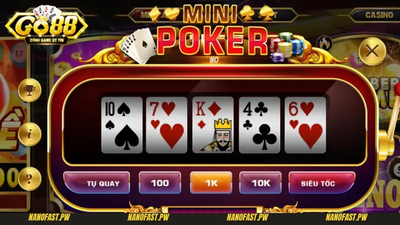 MiniPoker Go88 Hướng Dẫn Chi Tiết Cách Chơi Và Mẹo Thắng Lớn 6 Giới thiệu sơ lược về Minipoker Go88